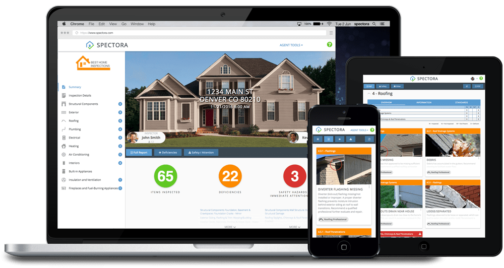 home pro inspection report mockup